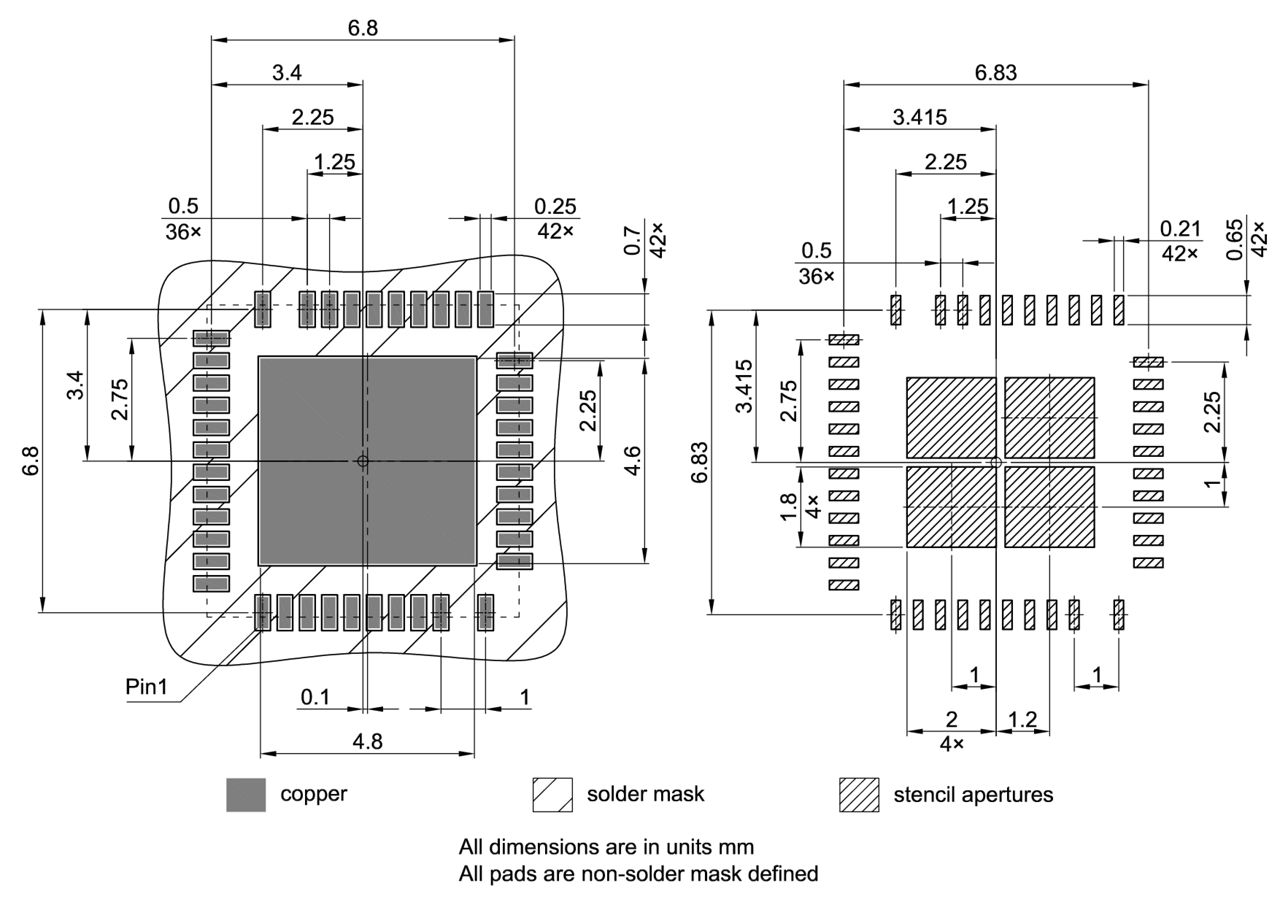 PG-LIQFN-42-1_Footprint Drawing
