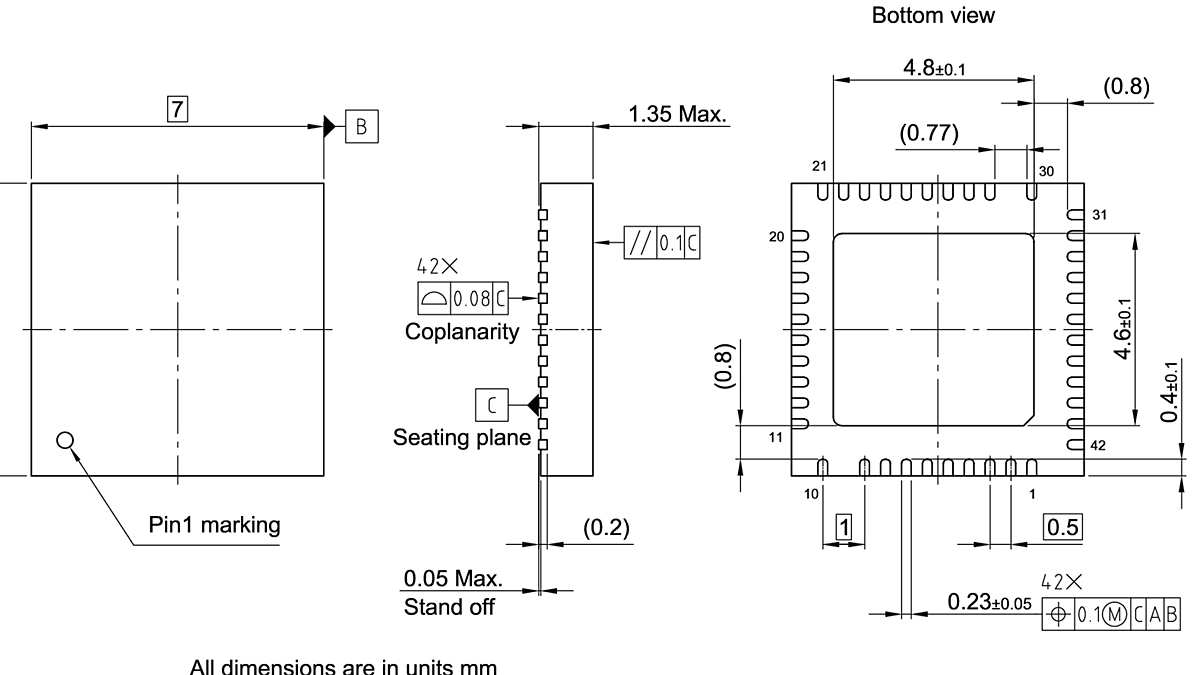 PG-LIQFN-42-1_Package Outline