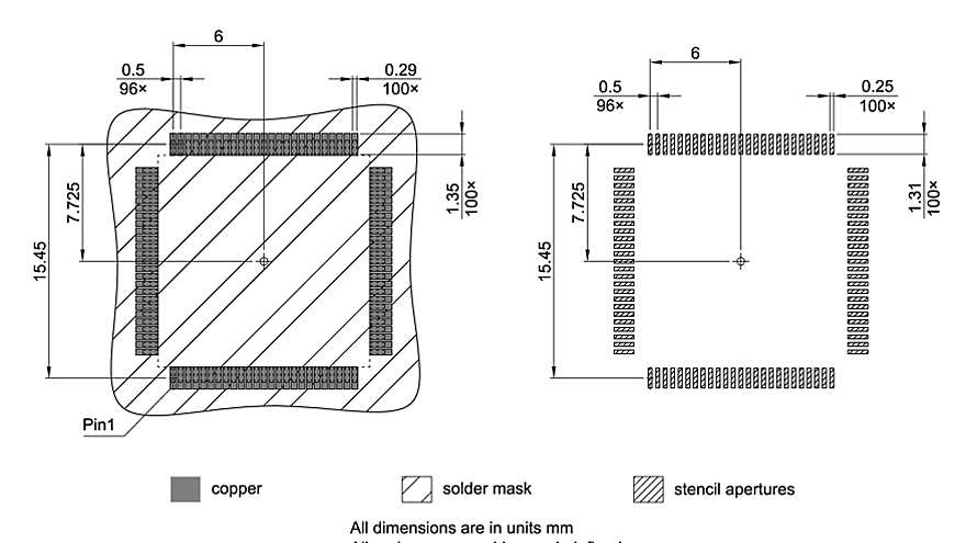 PG-LQFP-100-28_Footprint Drawing