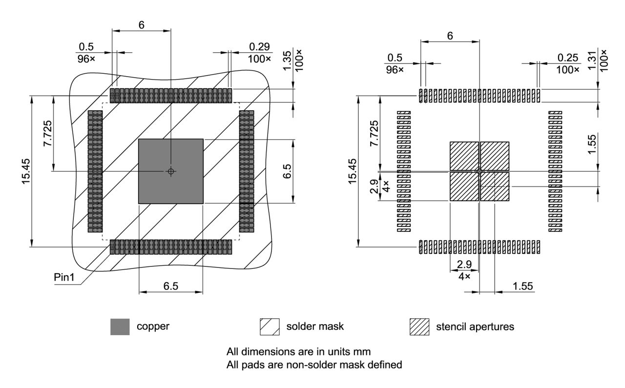 PG-LQFP-100-30_Footprint Drawing