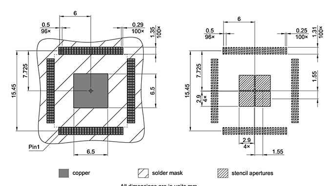 PG-LQFP-100-30_Footprint Drawing