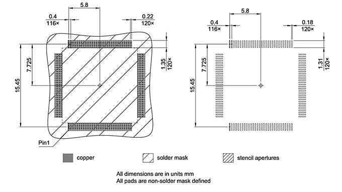 PG-LQFP-120-800_Footprint Drawing