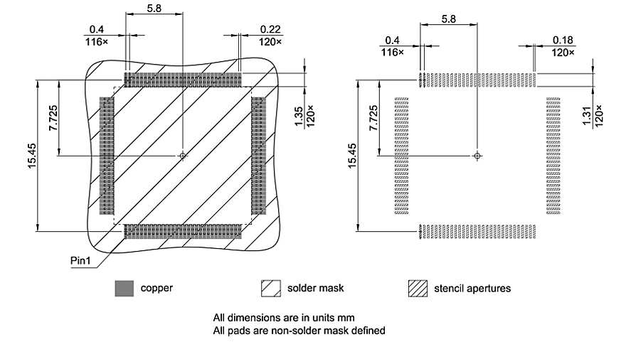 PG-LQFP-120-800_Footprint Drawing