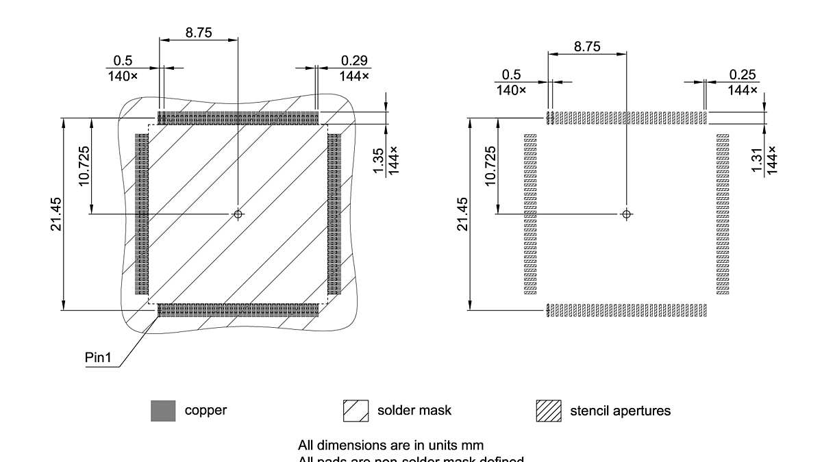 PG-LQFP-144-801_Footprint Drawing
