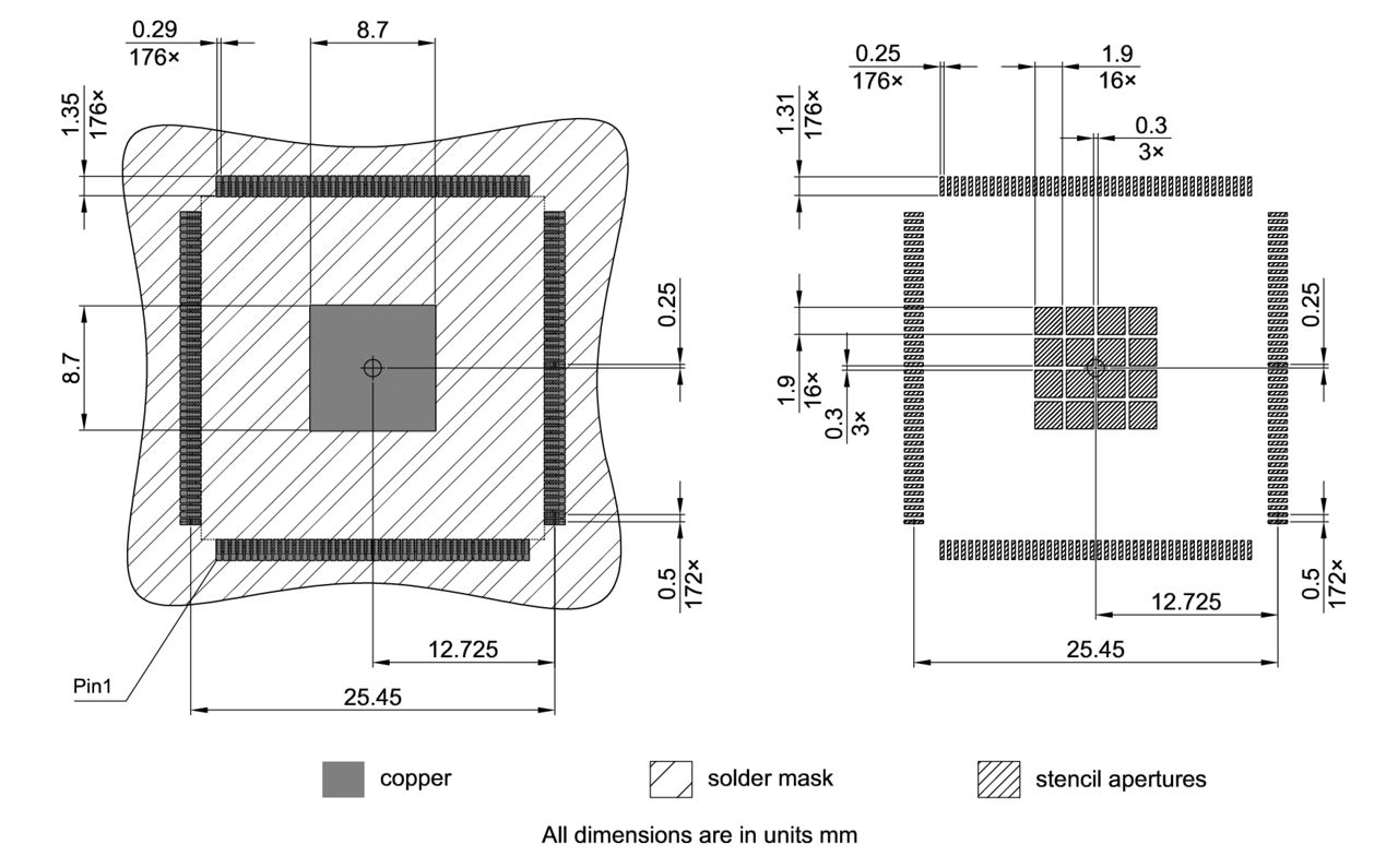 PG-LQFP-176-23_Footprint Drawing