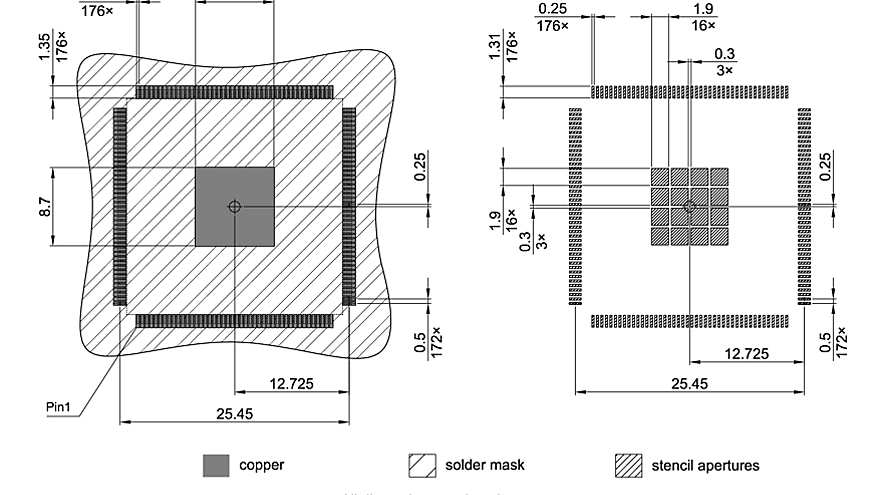 PG-LQFP-176-23_Footprint Drawing