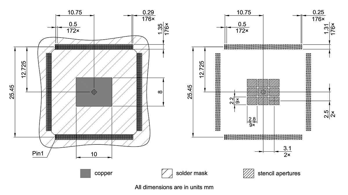 PG-LQFP-176-6_Footprint Drawing