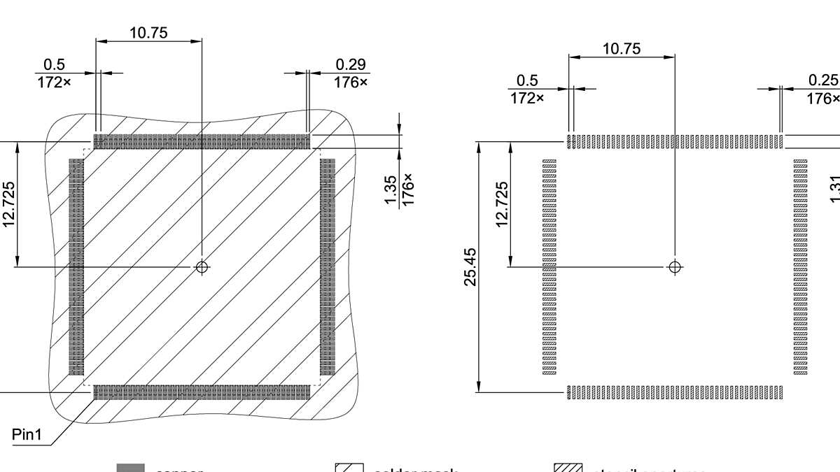 PG-LQFP-176-801_Footprint Drawing
