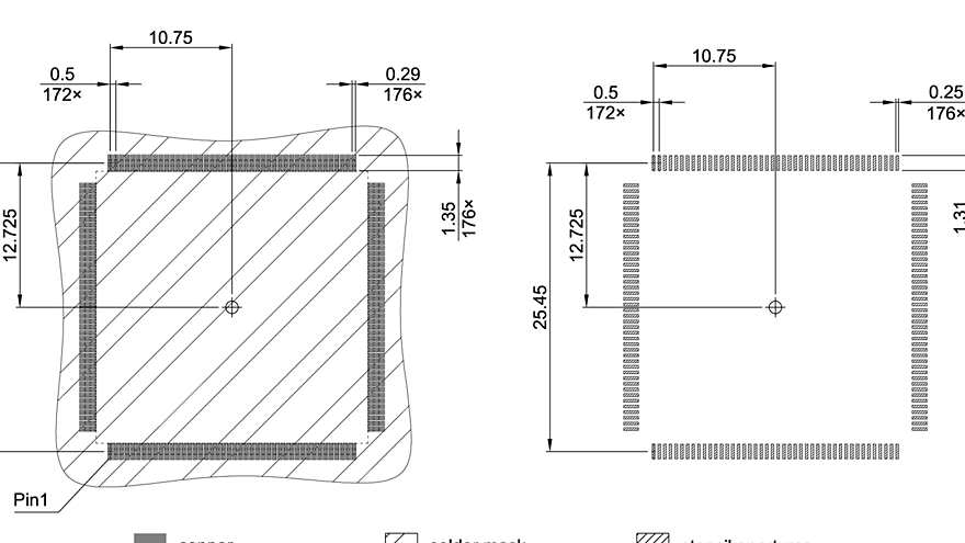 PG-LQFP-176-801_Footprint Drawing