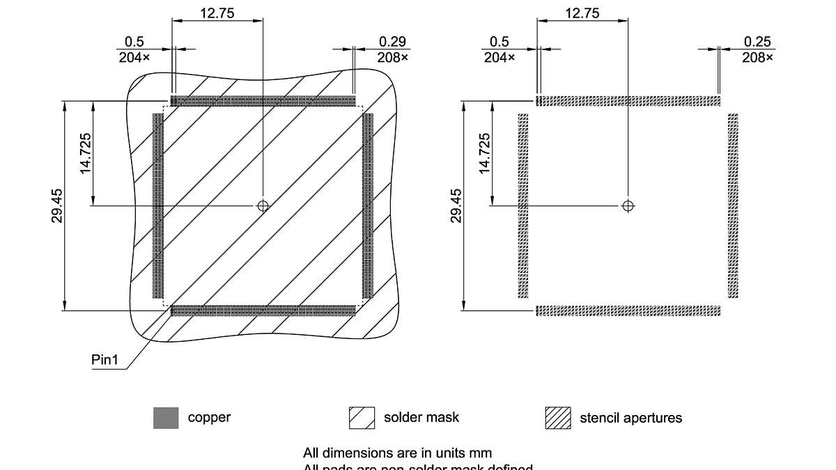 PG-LQFP-208-800_Footprint Drawing