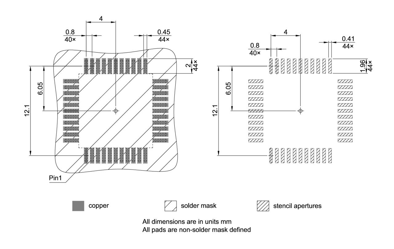 PG-LQFP-44-800_Footprint Drawing