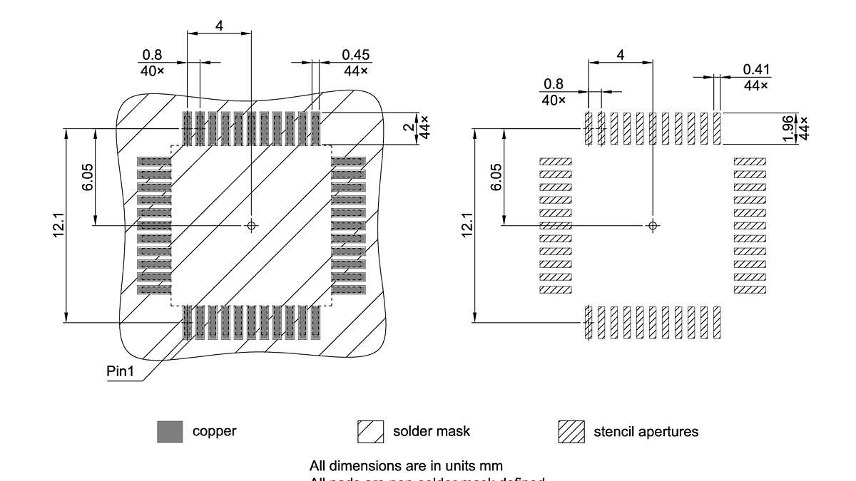 PG-LQFP-44-800_Footprint Drawing