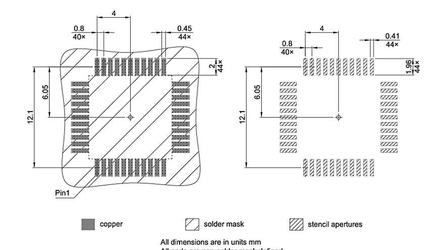 PG-LQFP-44-800_Footprint Drawing