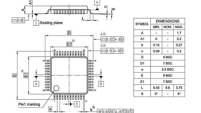 PG-LQFP-48-800_Package Outline