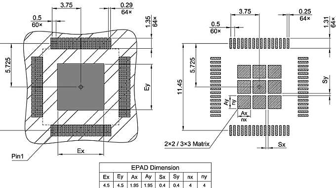 PG-LQFP-64-18_Footprint Drawing