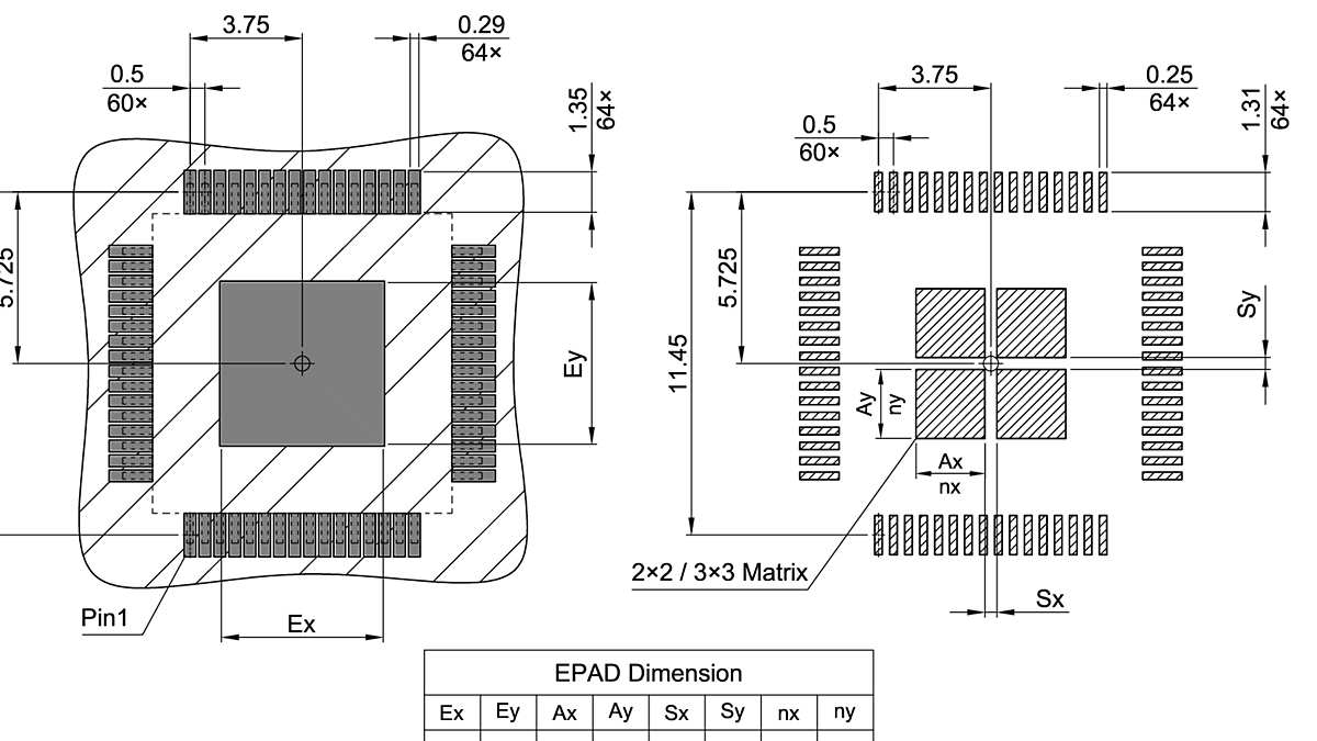 PG-LQFP-64-24_Footprint Drawing
