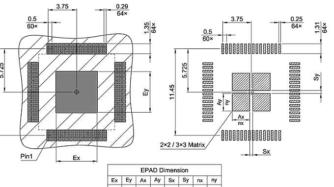 PG-LQFP-64-24_Footprint Drawing