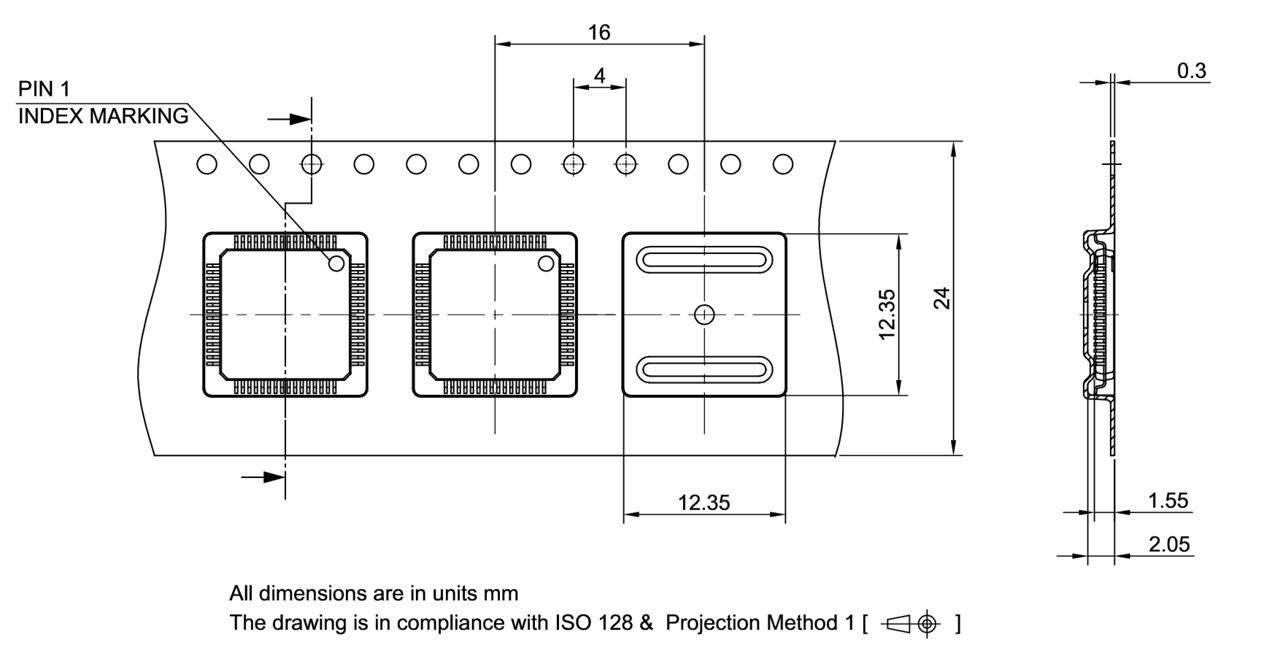 Infineon-PG-LQFP-64-24_TNR-PA-v01_00-EN