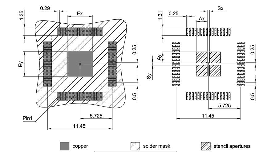 PG-LQFP-64-28_Footprint Drawing