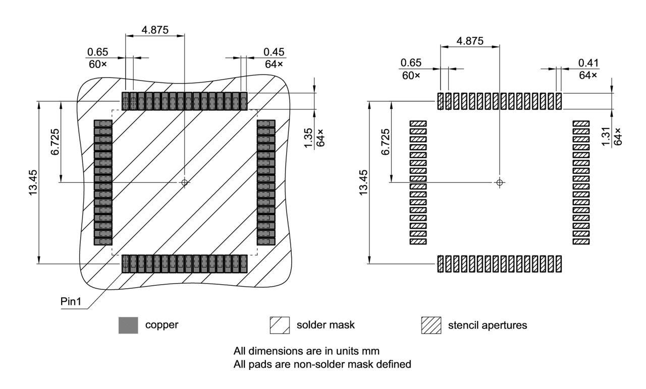 PG-LQFP-64-801_Footprint Drawing