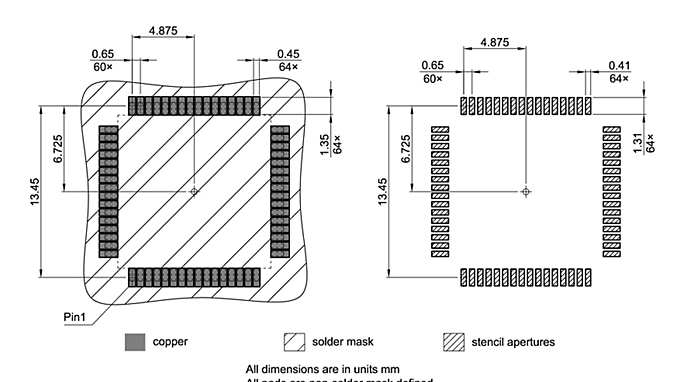 PG-LQFP-64-801_Footprint Drawing