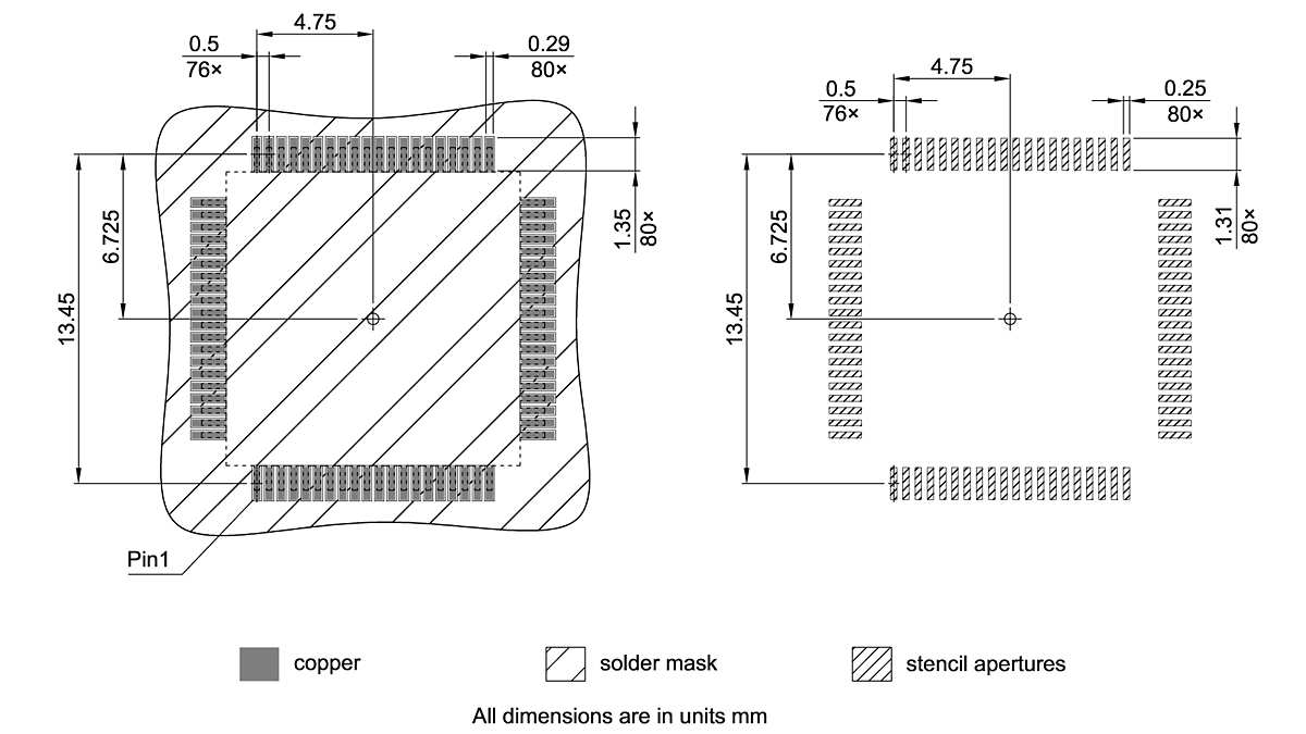 PG-LQFP-80-800_Footprint Drawing