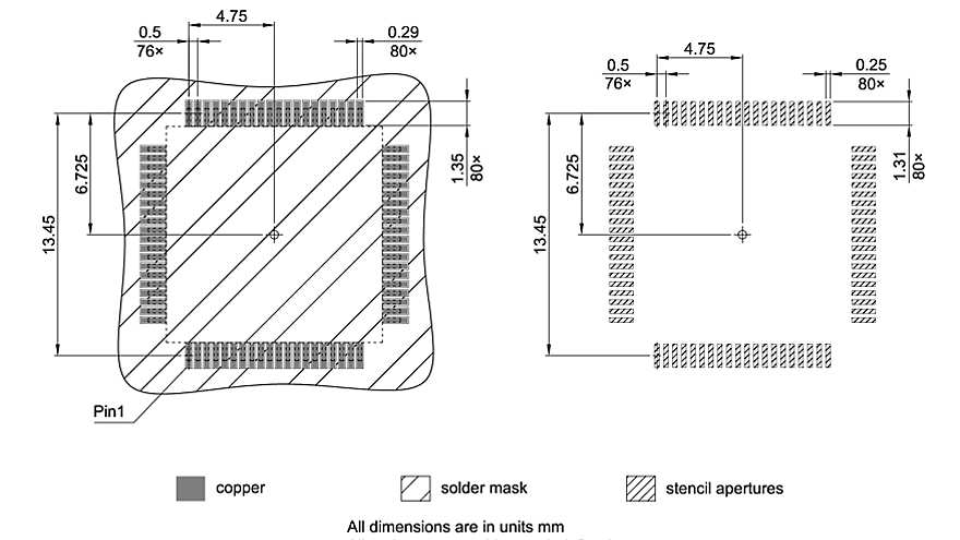 PG-LQFP-80-800_Footprint Drawing