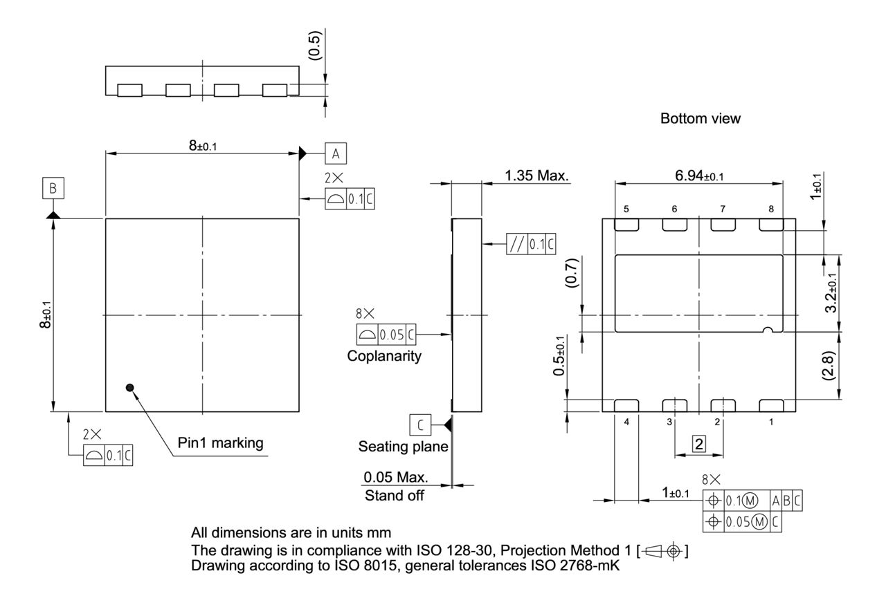 PG-LSON-8-1_Package Outline