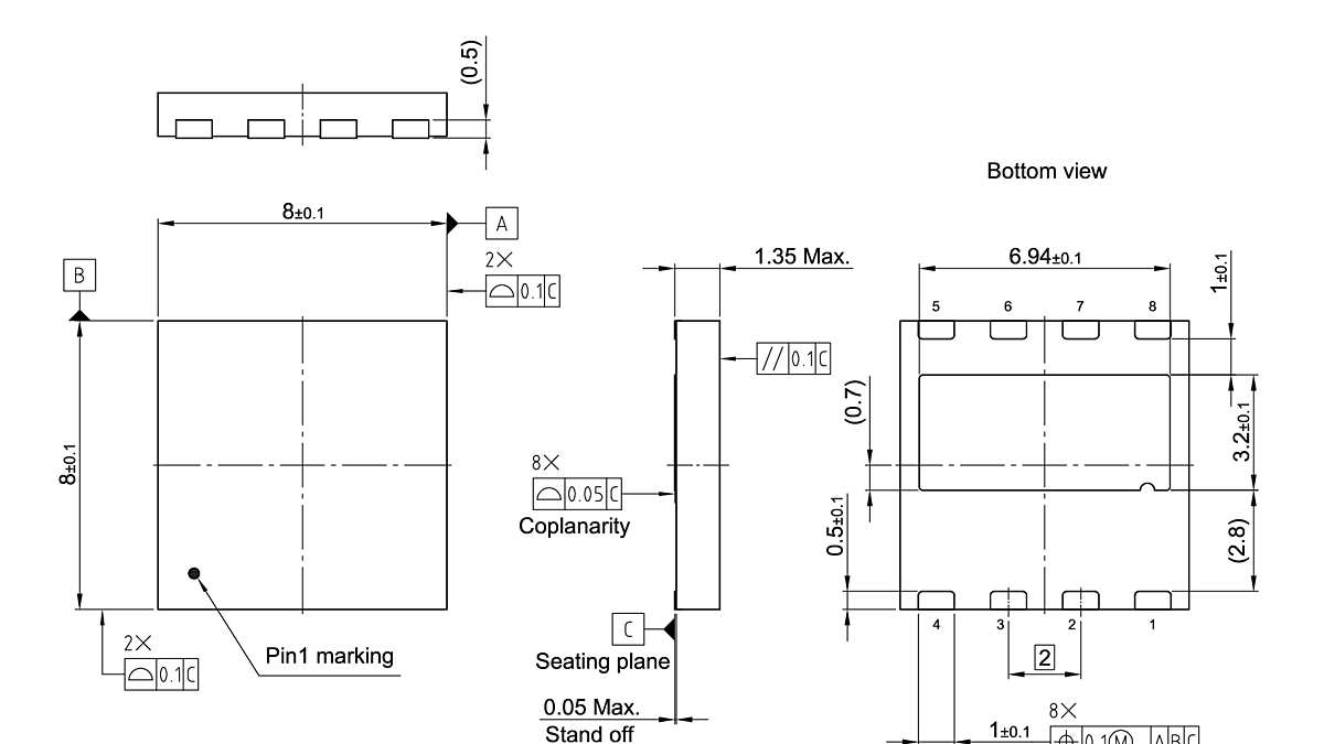 PG-LSON-8-1_Package Outline
