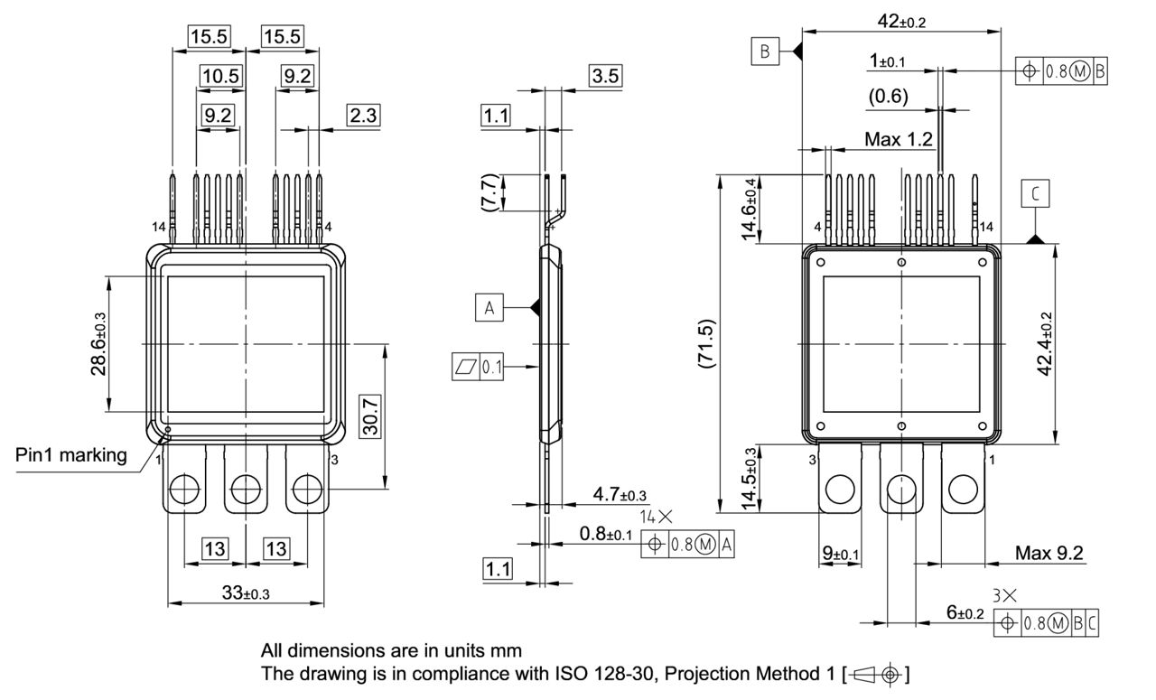 PG-MDIP-14-1_Package Outline
