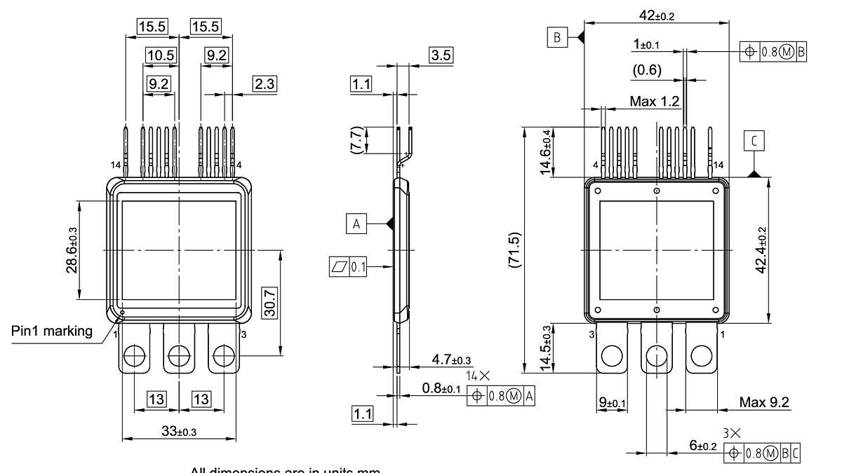 PG-MDIP-14-1_Package Outline