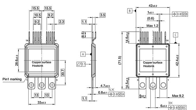 PG-MDIP-14-5_Package Outline
