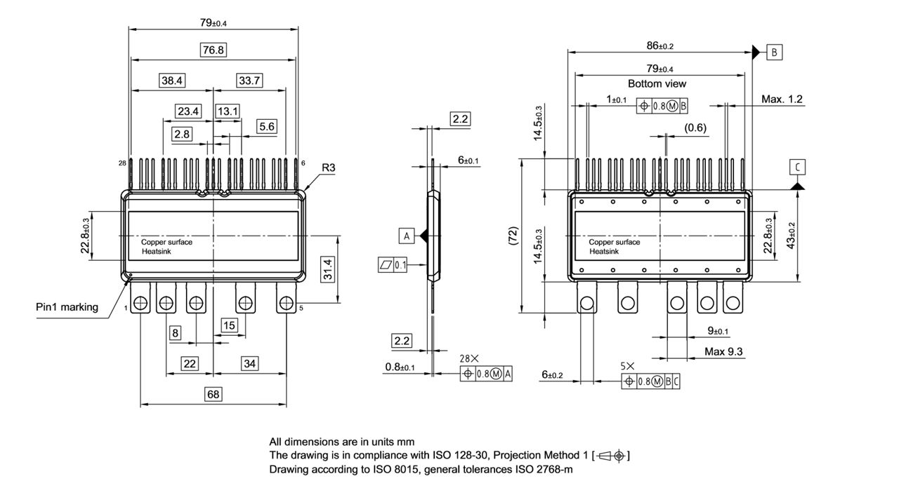 PG-MDIP-28-1_Package Outline