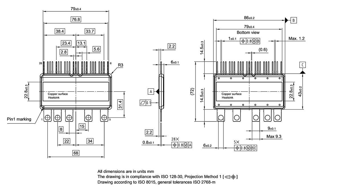 PG-MDIP-28-1_Package Outline