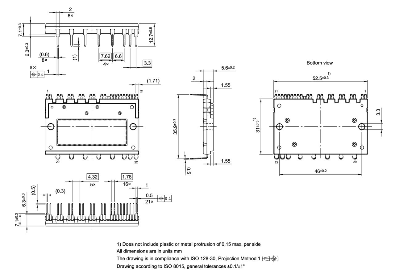 PG-MDIP-29-1_Package Outline