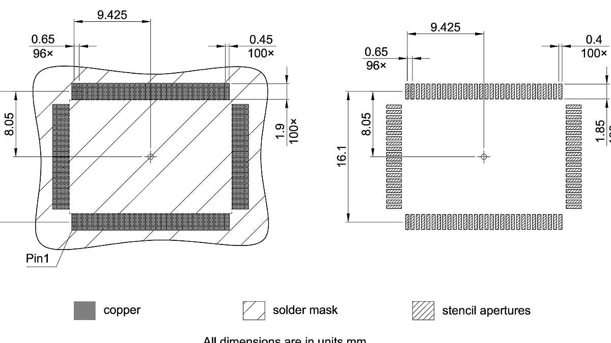 PG-MQFP-100-2_Footprint Drawing
