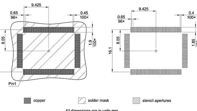 PG-MQFP-100-2_Footprint Drawing