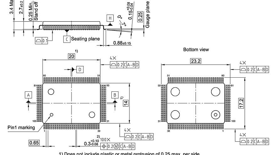 PG-MQFP-100-2_Package Outline