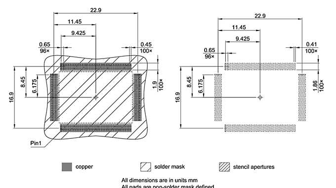 PG-MQFP-100-800_Footprint Drawing