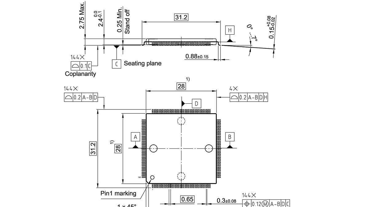 PG-MQFP-144-11_Package Outline
