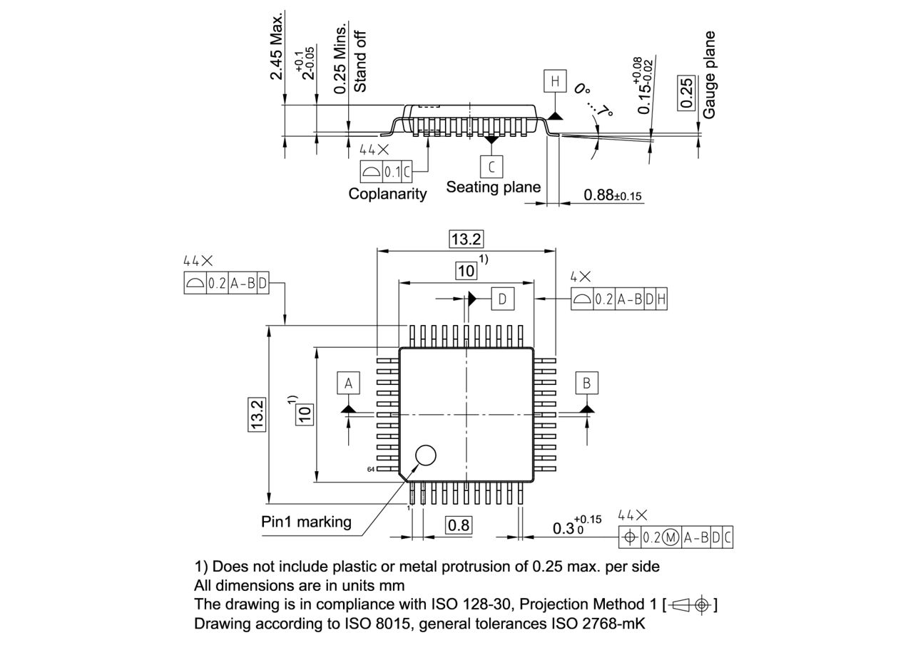 PG-MQFP-44-2_Package Outline
