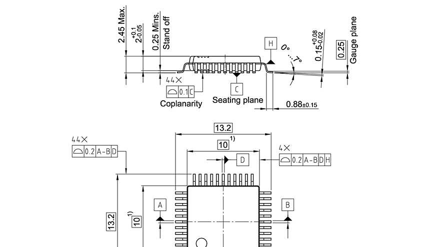 PG-MQFP-44-2_Package Outline