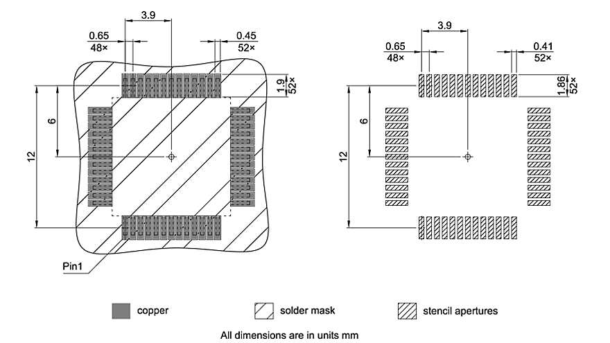 PG-MQFP-52-800_Footprint Drawing
