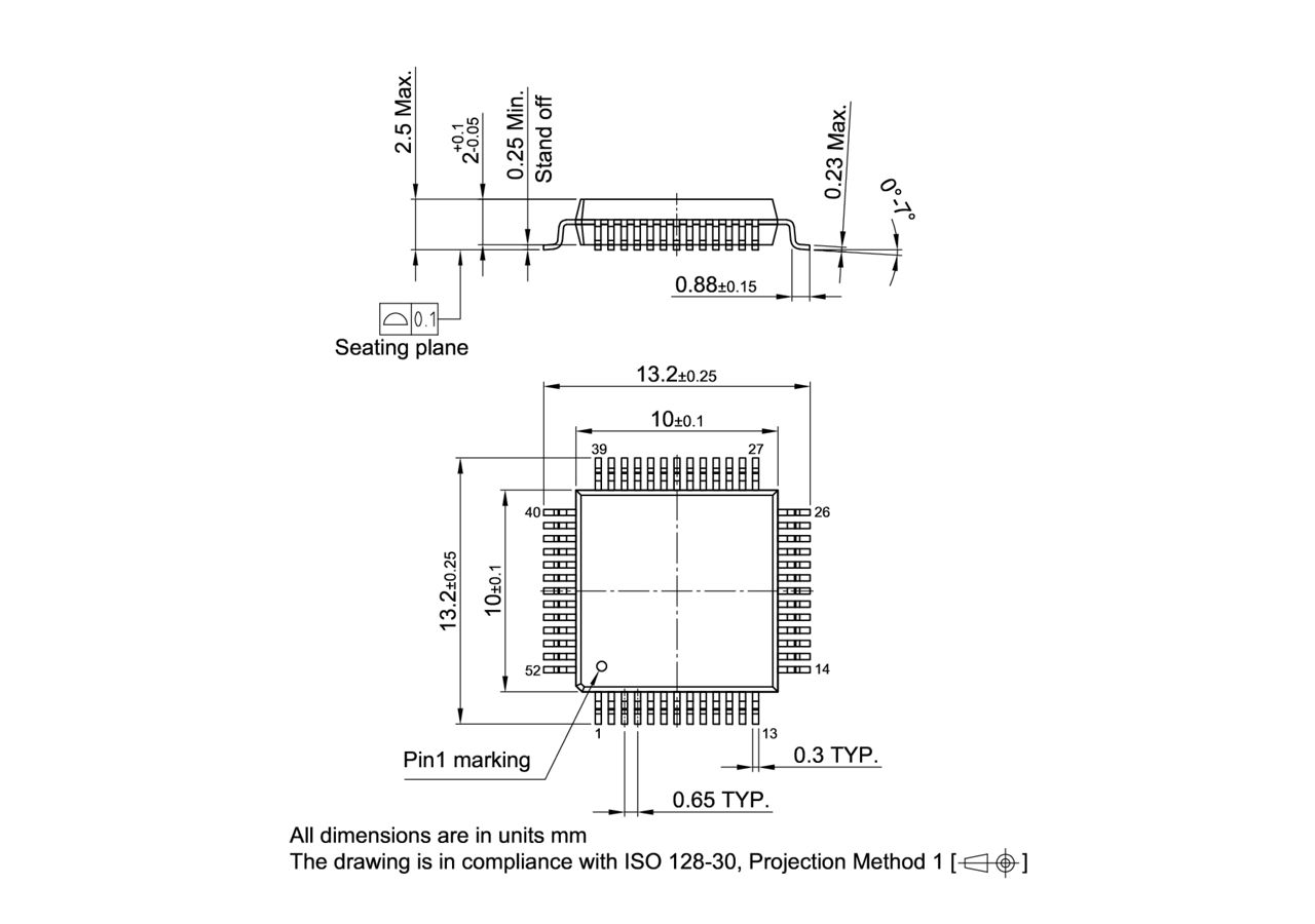 PG-MQFP-52-800_Package Outline