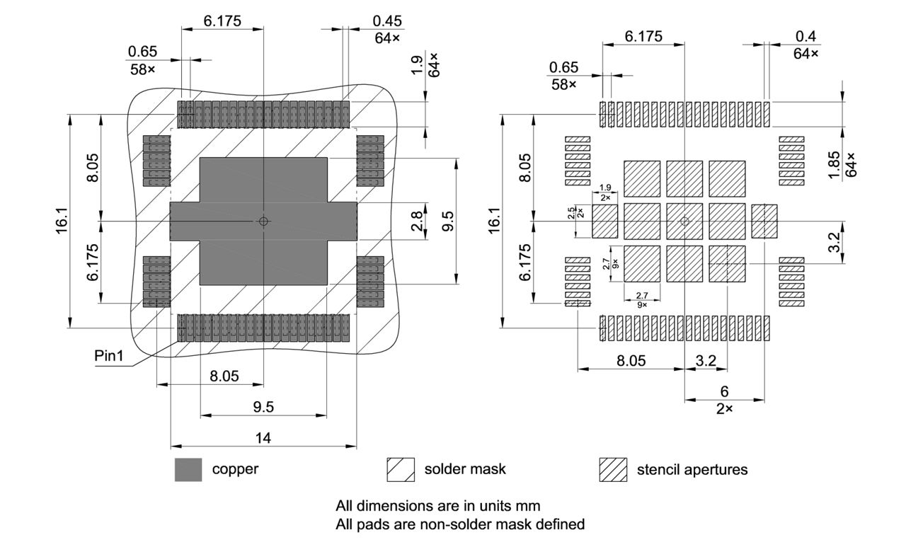 PG-MQFP-64-10_Footprint Drawing