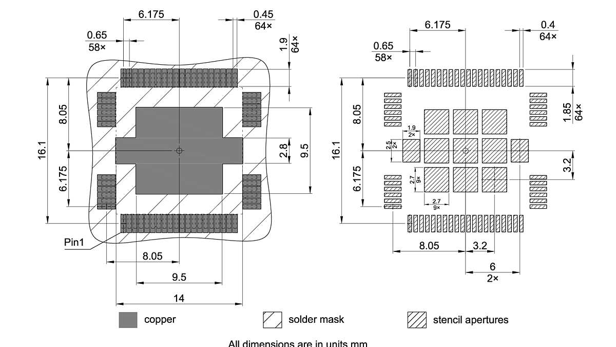 PG-MQFP-64-10_Footprint Drawing