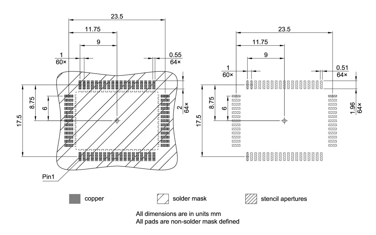 PG-MQFP-64-800_Footprint Drawing