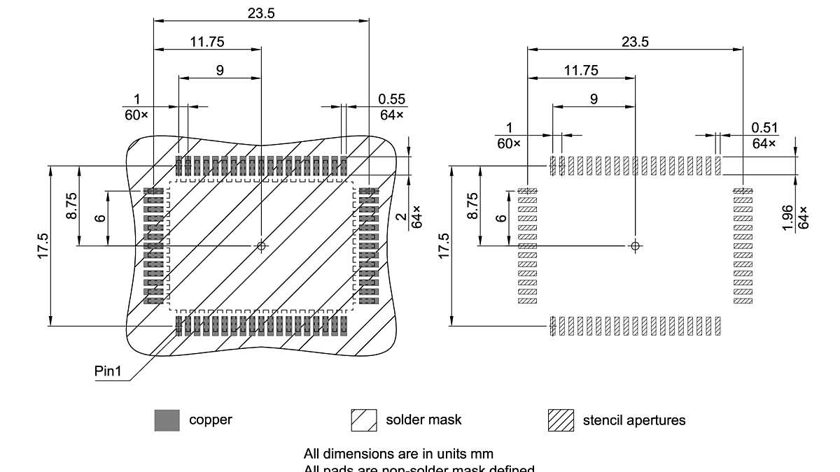 PG-MQFP-64-800_Footprint Drawing