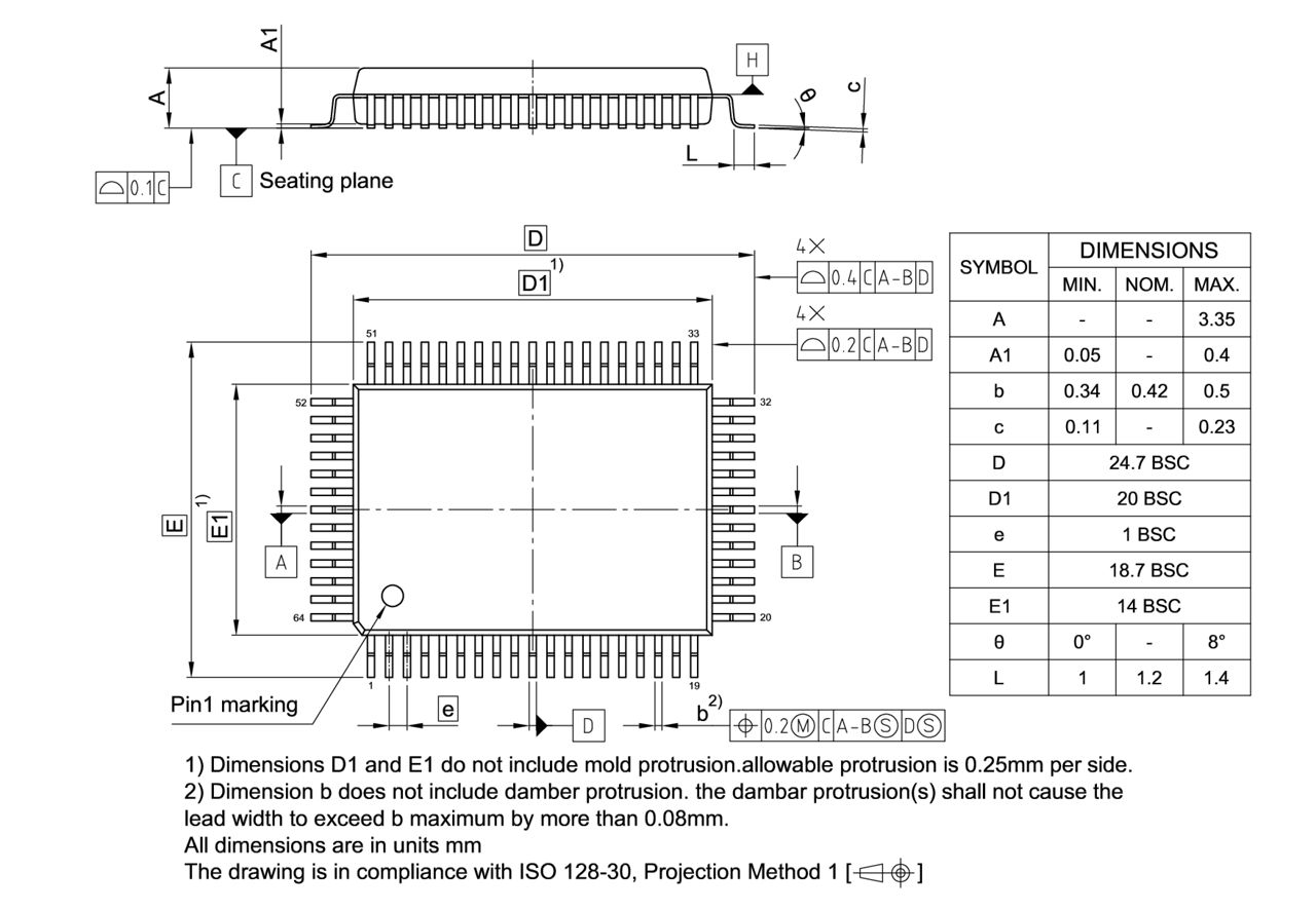 PG-MQFP-64-800_Package Outline