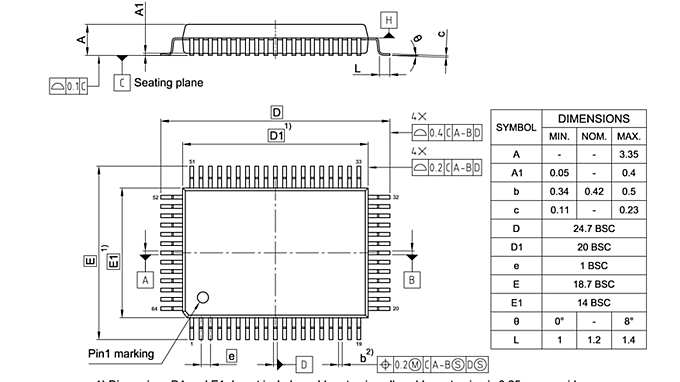 PG-MQFP-64-800_Package Outline
